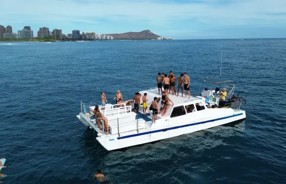 Private 46 passenger Power Catamaran Rental in Waikiki, Honolulu, Hawaii