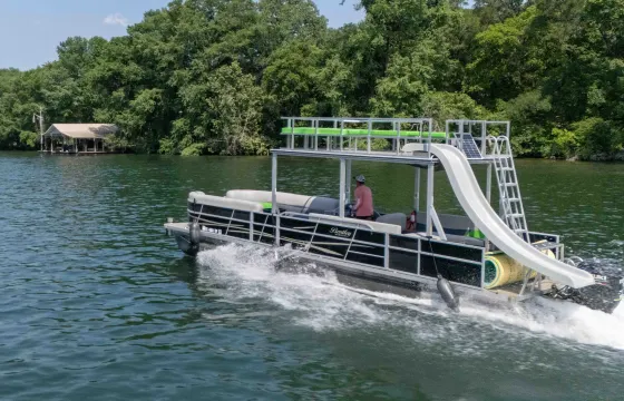 Lake Austin Zorro Party Barge 20-Passenger w/Waterslide & Lillypad