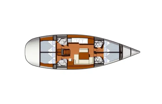 Navigate Sun Odyssey 49i Sailing Yacht in Sukosan, Zagreb