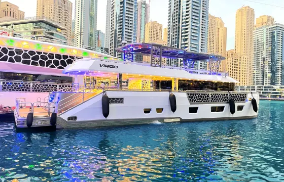 New 2024 100ft. Super Yacht with Pool & Largest Fly Bridge for 90 guest