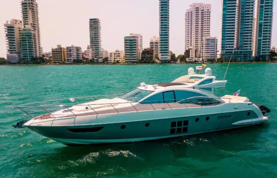 Private Boat Rental Cartagena — Rosario Islands, Barú & Cholón | Azimut 62s