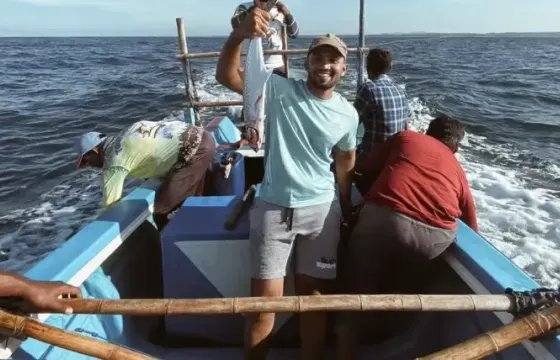 Fishing in Colombo, Sri Lanka