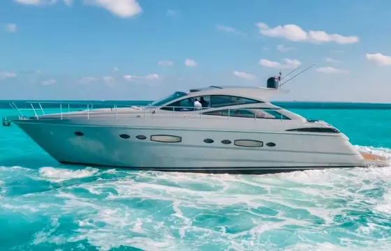 Powerful Luxury New Pershing 60ft Cancun for the First Time Available for Rental