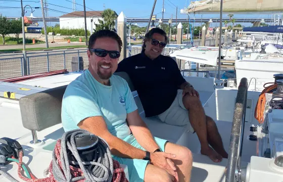 Large Catamaran Captain Training on 46' Lagoon 450!