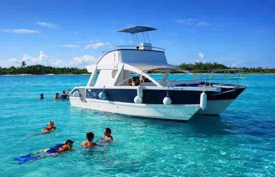 Cap Cana 36ft Private Catamaran with Sandbar and Snorkel Gear
