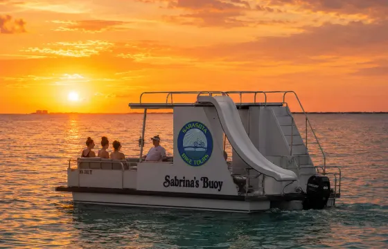 Sarasota Pontoon Party Barge - Snorkel & Sandbar Tours - 6 Guest Max