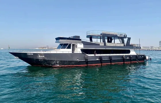 Sweet Caroline 150 capacity mega event yacht in Dubai