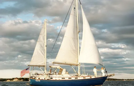Martha’s Vineyard Private Sailing onboard 42ft Pearson Sailboat