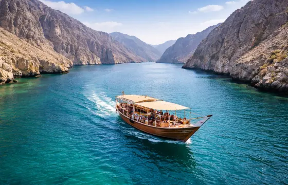 Khasab Private Musandam Dhow Cruise with Dolphins and Snorkeling