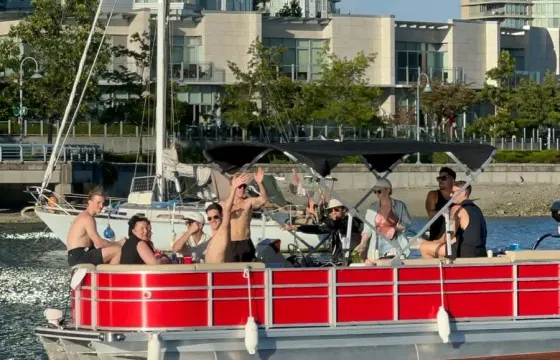 Luxury on the Water -8 Person BBQ Party Pontoon in Vancouver False Creek