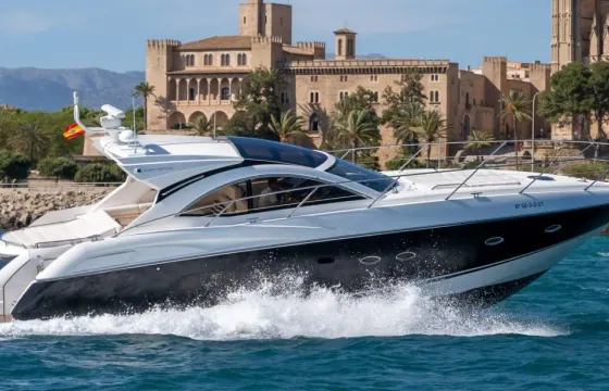 48ft Sunseeker Portofino Yacht boarding in Antibes, Cannes, St Tropez or Monaco