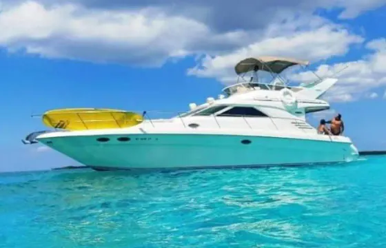 Sea Ray Sedan Bridge 42’ Yacht Charter in Tulum and Playa