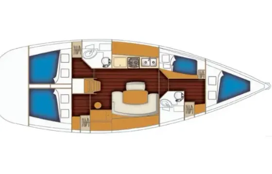 43' Cyclades Cruising Monohull For Charter in Sukošan, Kroatia