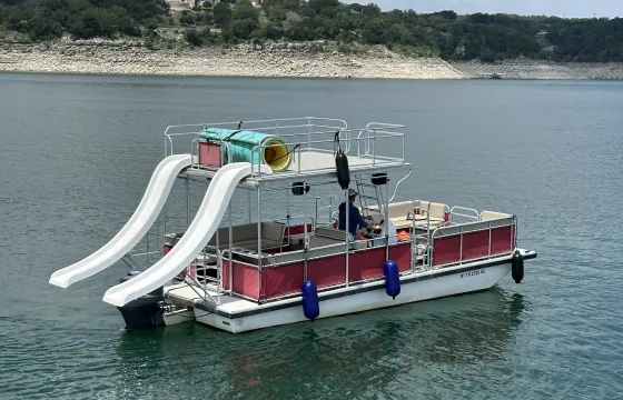 LAKE TRAVIS Fun: 18 Person Double-Decker Party Boat in Austin, TX