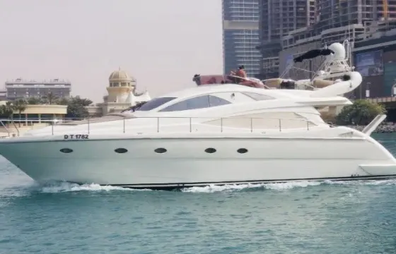 Explore Dubai on Gorgeous 64ft Yacht with 2 sun Bed