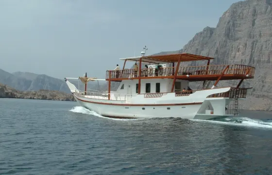 Musandam overnight on AC SINDBAD Double Deck Dhow