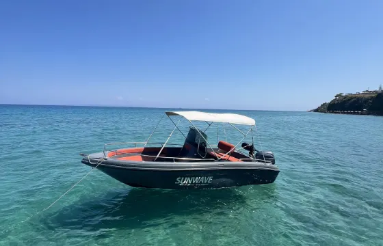 18ft Poseidon Soverado Boat – Explore Zakynthos Adventure at Your Own Pace