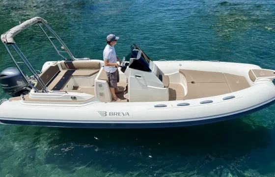 RIB BREVA 630 - 115 hp - Boat License Required - Self Drive/Skipper on request