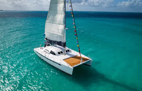 Private 53' Sailing Catamaran with Cool Crew - Up to 55 People, Open Bar