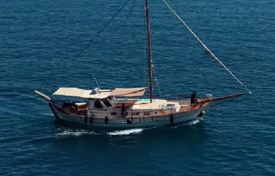 Traditional Greek Handmade Sailing Gulet for Authentic Cruises from Athens