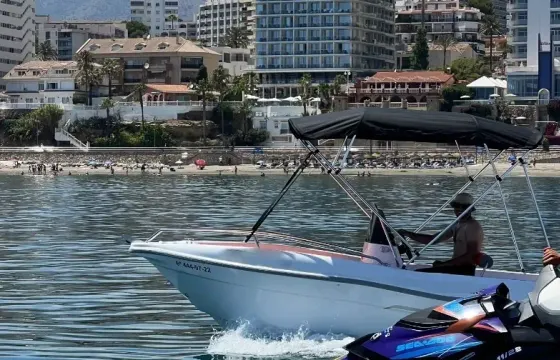 Rent Voraz boat without license for 8 persons in Benalmádena, Spain