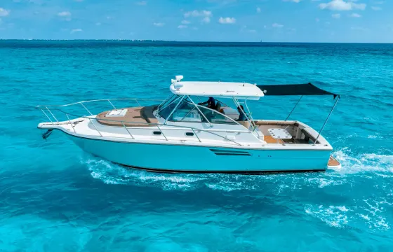 38ft Pursuit Yacht in Cancun – Perfect for Couples & Small Groups