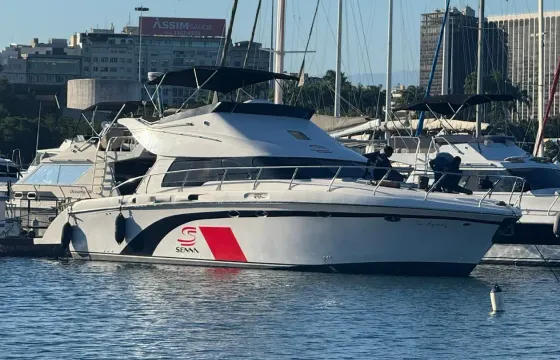 50ft Baltimore-Senna Motor Yacht Rental in Rio de Janeiro, Brazil