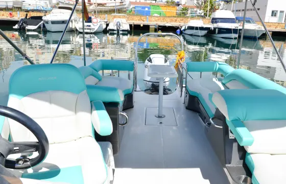 Bayliner Element XR7 Open Boat Rental in Marbella, Andalucía