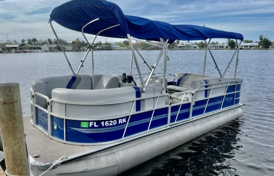Bentley Pontoon Double Bimini for Rent in Punta Gorda
