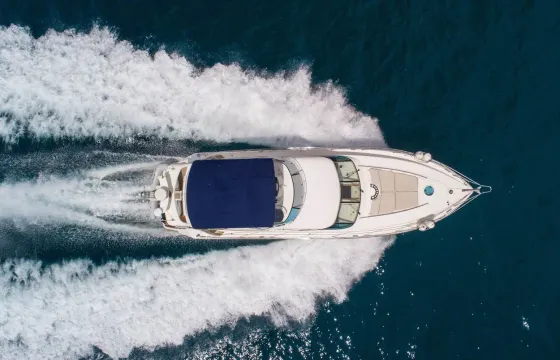 Charter Fairline 52 fly Motor Yacht in Ornos Mykonos , Greece