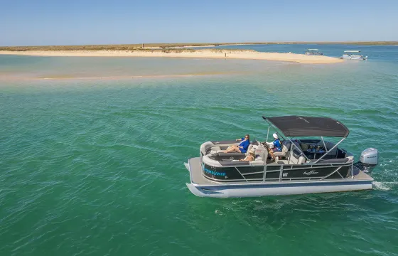 Pontoon Boat Rental in Ria Formosa, Faro, Algarve Portugal