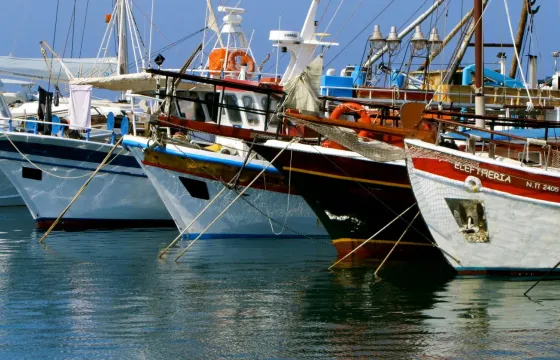 Traditional Culture Sailing Boat in Greece