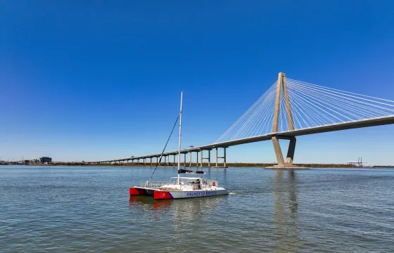 Private Charter Charleston Harbor Sail - 55ft Catamaran with Bar Onboard