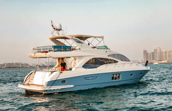 Dubai Boat Rental 🐬 - 72ft Blue Moon Luxury Yacht for 30 Persons