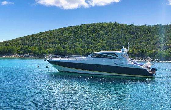 58ft Princess v58 Luxury Yacht Charter in St. Thomas, U.S. Virgin Islands