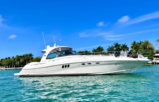 Luxurious 52' Sea Ray Yacht Charter for 12 people in Cancún