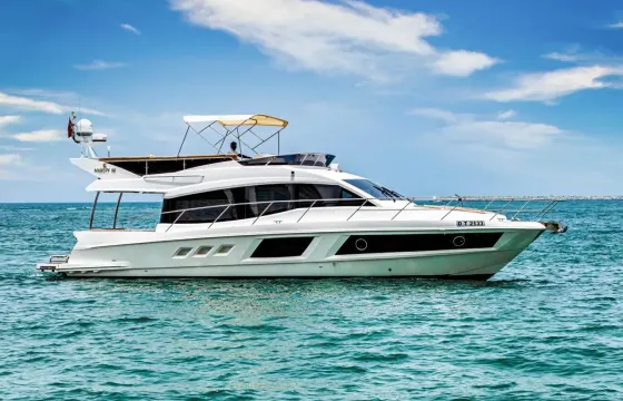 Premium 50ft Yacht with Spacious Sundeck - Dubai Marina Luxury
