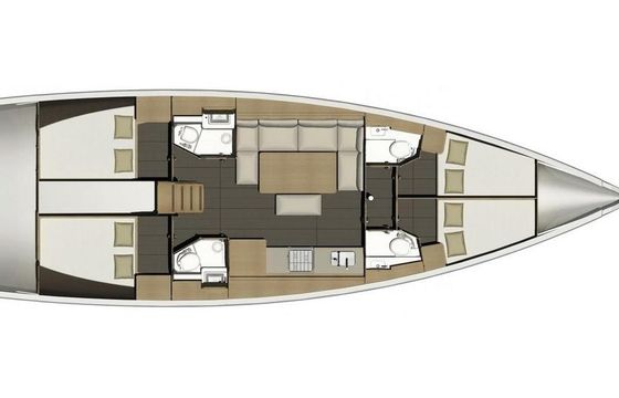 Charter 46' Dufour  Cruising Monohull for 8 to 10 pax in Palma, Mallorca