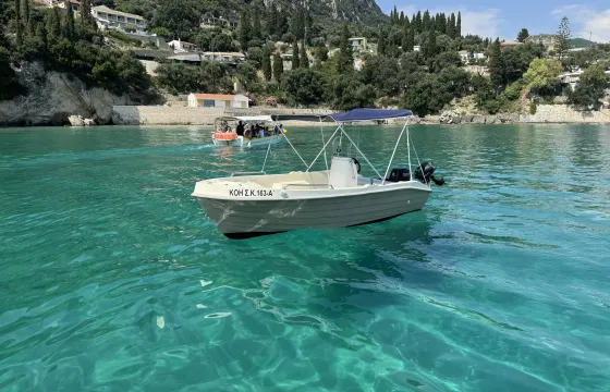 14ft Marinco Boat for rent with or without license in Paleokastritsa