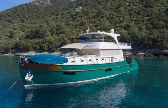 Premium 20-Meter Trawler Yacht - Explore the Turquoise Coast in Style!
