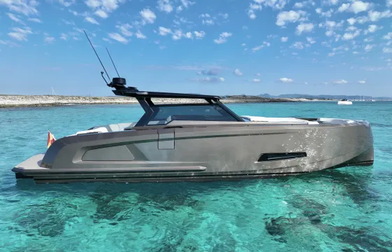 Cruise Ibiza and Formentera with Luxury Vanquish 45 Motor Yacht