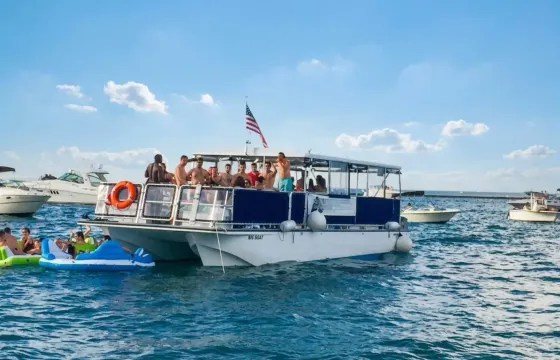 50' Corinthian Big Party Boat for up to 24 people at Navy Pier Marina