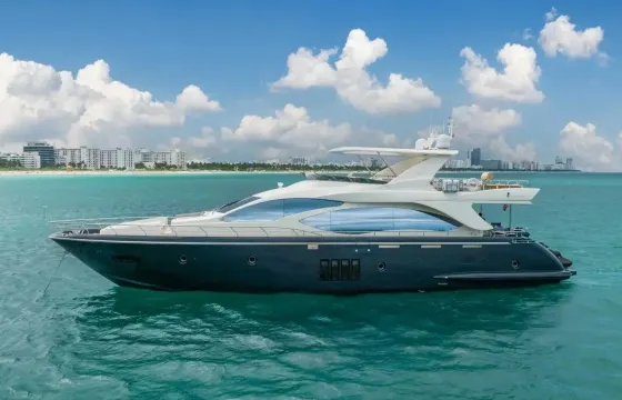 84’ Azimut Flybridge Mega Yacht - Private Charter Miami