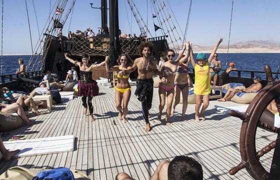 Charter 113' Black Pearl Sailing Pirate Galleon, Sharm el Sheikh, Egypt