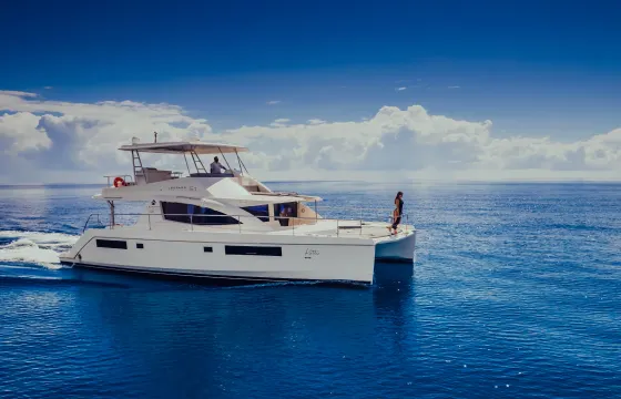 Tulum VIP Charter: 51ft Leopard Catamaran with Premium Bar & Gourmet Menu