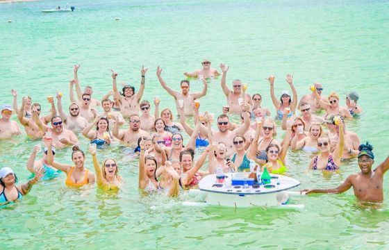 Amazing Punta Cana Sand Bar Party with Chaparral Motor Yacht!