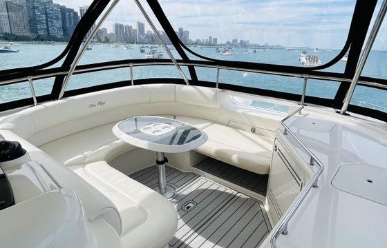 Luxury Boating Experience in Chicago aboard Sea Ray 550 Sedan Bridge Yacht