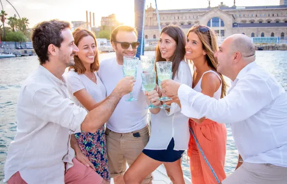 Local Tapas and sailing adventure in Barcelona with Cyclades 43 Sailboat