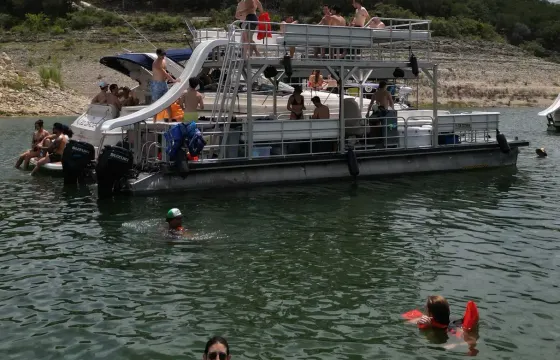 Massive 38ft Double Decker Party Pontoon w/ Slide – Perfect for Groups!
