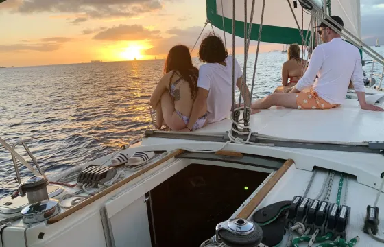 Private Sunset Sail on Luxury Yacht, see whales, dolphins, and turtles!